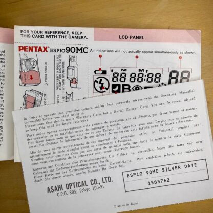 Pentax Espio 90MC Manual - Image 3