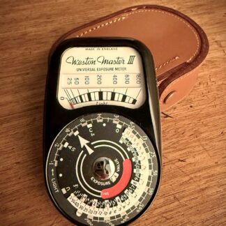 Weston Master III Light Meter + Leather Case