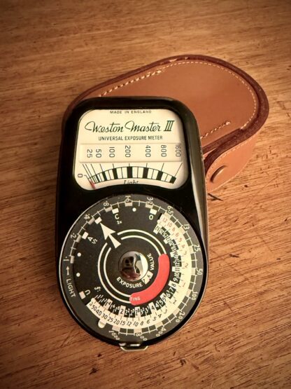 Weston Master III Light Meter + Leather Case